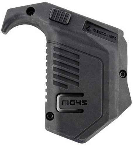 Recover Tactical Angled Mag Pouch Black Polymer For Glock 10mm Auto, 45 ACP Double Stack Magazines