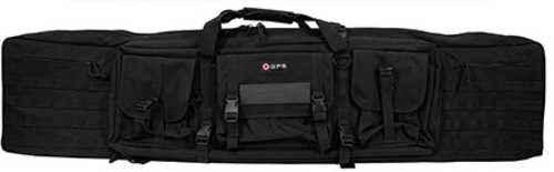 G-Outdoors Inc. Tactical Double Rifle Case Black 55" 600 Denier PolTRUEter GPS-DRC55
