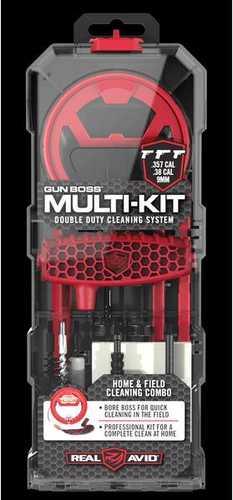 Real Avid Gun Boss Multi-Kit Home and Field Double Duty Professional Gun Cleaning Fits .22 Cal Rifle - Western Gun Store