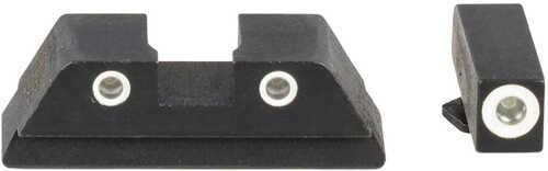 AmeriGlo Fiber Combination Set for Glock 171922-2426-2733-3537-39 Gen1-4 Red Front Black Rear - Western Gun Store