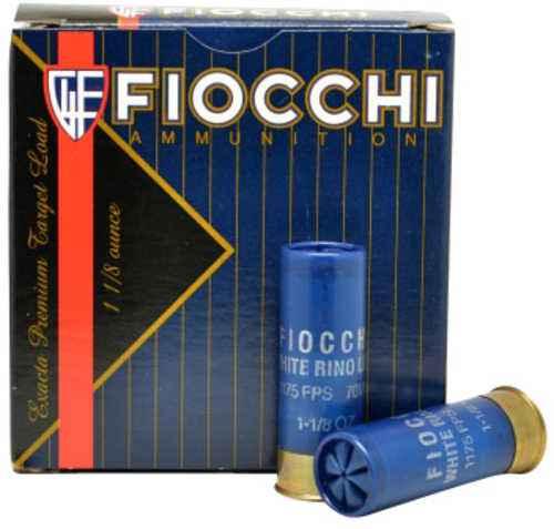Fiocchi 12WRSL75 Exacta Target White RiFALSE Super Light Gauge 2.75" 1/8 Oz 1150 Fps 7.5 Shot 25 Bx/10 Cs