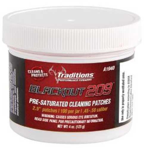 TRADITIONS BLACKOUT 209 PRE SATURATED CLEANING PATCH - Western Gun Store