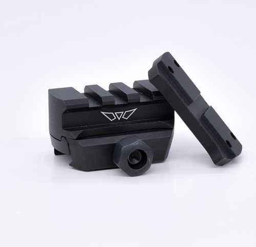 Warne 6102M Red Dot Riser Picatinny Black AFALSEdized MSR .805"/.985" Mount Height Rail