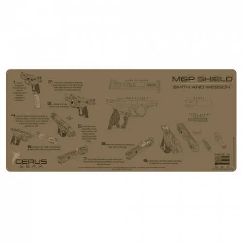 Cerus Gear M&P Shield Instructional Promat - Coyote Tan - Western Gun Store