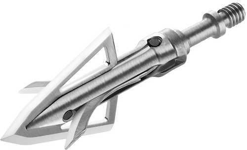 Bloodsport Gravedigger Hybrid Mechanical Cut-On-Contact Tip Stainless Steel Blades Silver 100 Gr 3 Broadheads - Western Gun Store