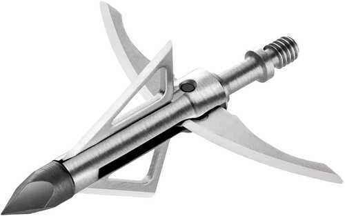 Bloodsport Gravedigger Hybrid Mechanical Chisel Tip Stainless Steel Blades Silver 100 Gr 3 Broadheads