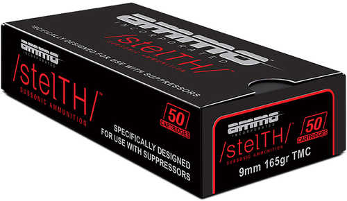 Ammo Incorporated stelTH 9mm Luger Total Metal Case â€“ Reliable Performance with 50 Rounds