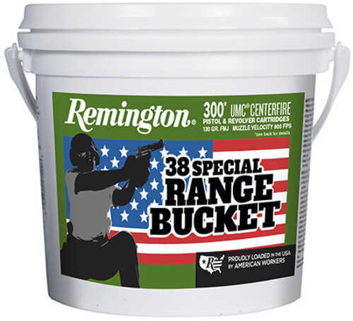 Remington UMC Range Bucket 38 Special â€“ High-Quality 300 Count Full Metal Jacket Ammo