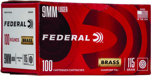 Federal 115 Gr Full Metal Jacket 9mm Ammo â€“ Reliable Training Performance