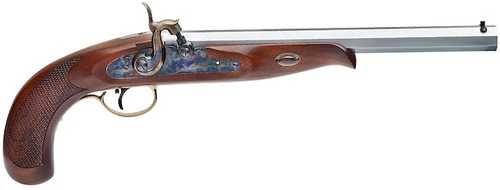 Pedersoli Continental Target Muzzleloading Pistol 45 Caliber Percussion 11" Chrome Barrel Walnut Stock - Western Gun Store