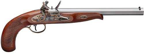 Pedersoli Continental Target Muzzleloading Pistol 45 Caliber Flintlock 11" Chrome Barrel Walnut Stock - Western Gun Store