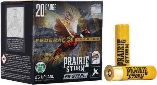 Federal PFSX207FS3 Premium Prairie Storm FS 20 Gauge 3" 7/8 Oz 1500 Fps 3 Shot 25 Bx/10 Cs