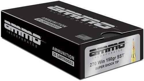 Ammo Inc Signature 270 Winchester 150 Gr SST Ammo - 20 Rounds for Superior Performance