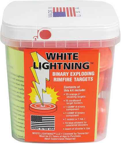Tannerite White Lightning Impact Enhancement Explosion Vapor Rimfire Rifles Firearm Includes Catalyst/Cardboar