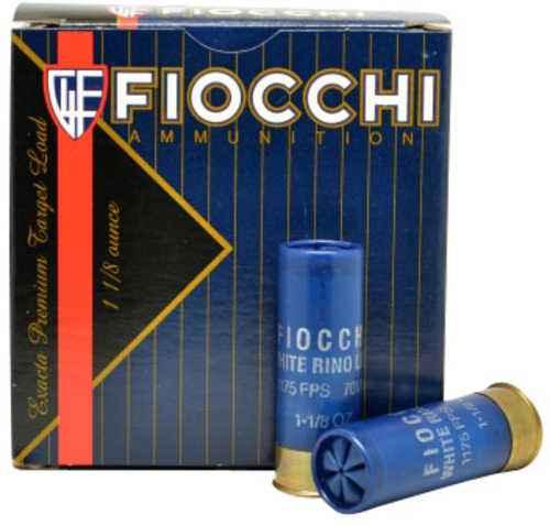 Fiocchi Exacta Target White RiFALSE Super Light 12 Gauge 2 3/4" 1 1/8 oz 1150 fps 8 Shot Ammo 25 Round Box