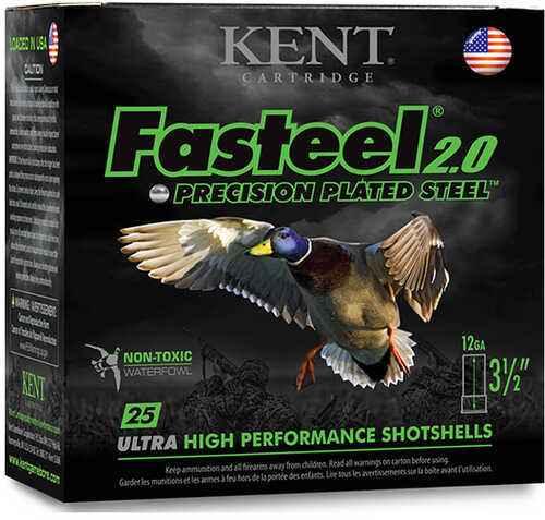 Kent FASTEEL 12Ga 3" 1-1/8oz #4 Shot 25 Rounds