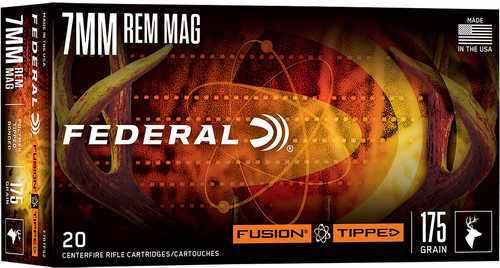 Federal Fusion 7mm PRC 175 Gr Soft Point Ammo - 20 Rounds for Big Game Hunting