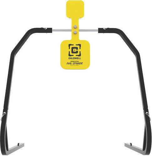 Caldwell 1196226 Daul Spinner Yellow AR500 Steel 3/8" Thick Standing Target Includes 5" & 8" Plates