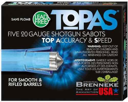 Brenneke TOPAS Lead Free Sabot 20 ga. 2 3/4 in. 1/2 oz. 5 rd. Model: SL-202TOPN