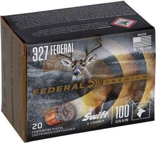 Federal Premium 327 Federal Mag 100 Gr Swift A Frame Ammo 20 Round Box