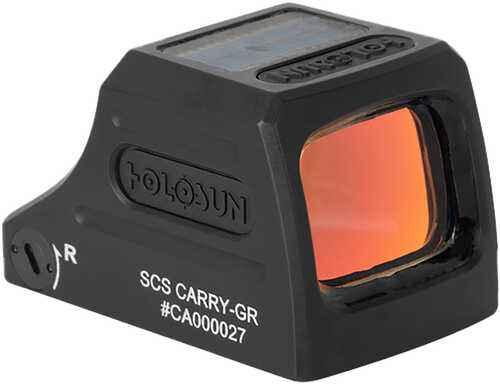 Holosun SCSCARRYGR SCS Carry Black AFALSEdized 0.90" X 0.63" 2 MOA Green Dot/32 MOA Circle Multi Reticle K Cut Footprint