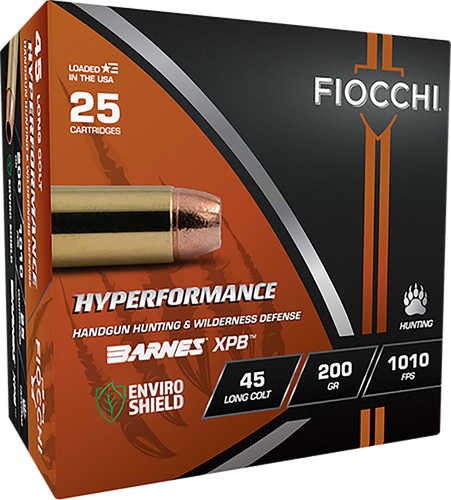 Fiocchi Hyperformance 45 Colt 200 Gr XPB Ammo â€“ Powerful All Copper Hollow Point