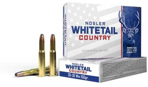 Nosler 40135 Whitetail Country 30 30 Win 150 Spitzer Ammo