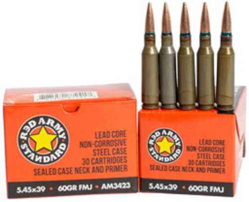 Century Arms Steel Case 5.45X39 60 Grain Full Metal Jacket Lead Core Steel Case 30 Round Box AM3423