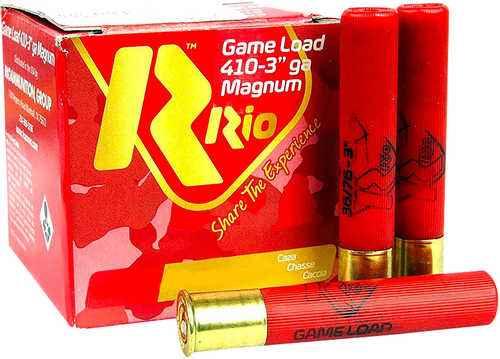 Rio Game Load 410 Gauge 3" 7.5 Shot 25 Per Box