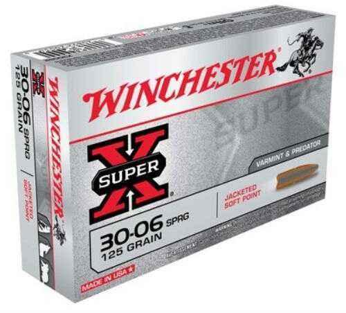 30-06 Springfield 20 Rounds Ammunition Winchester 125 Grain Soft Point