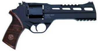 Chiappa RhiFALSE 60DS 9mm revolver, 6-Inch Barrel, 6-round magazine Capacity, Medium Walnut Grips Md: 3
