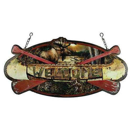 Hanging Sign Welcome CaFALSEe Md: 1971 Rivers Edge Pr
