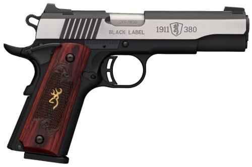 Browning 1911-380 Black Label Medallion Pro 380 ACP Semi-Automatic Pistol 4.25" Matte Steel Barrel 8-Round Magazine