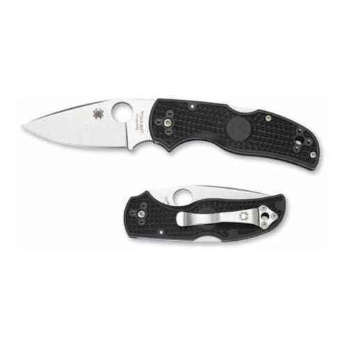 Spyderco Native5 Lightweight Black Plain Edge Folding Knife Md: C41PBK5