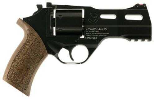 Chiappa RhiFALSE 40DS 9mm Revolver 4" Barrel. 6-Round Capacity Adj. Rear Sight/Fixed Front Bla