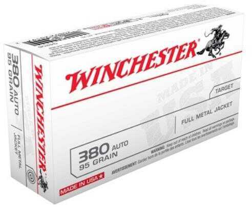 Winchester 380 ACP 95 Grain Full Metal Jacket â€“ Consistent Performance and Outstanding Value
