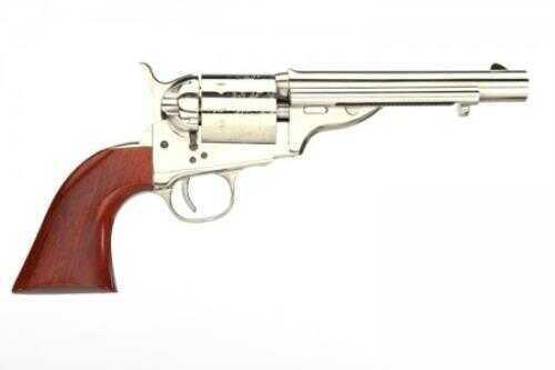 Taylor Uberti Open Top Early Model 1851 Navy Revolver With Nickel Finish 4.75" Round Barrel 45 Colt