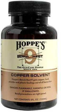 Hoppe's Bench Rest FALSE. 9 Liquid 4Oz Copper Solvent Glass Container Br904