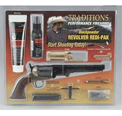 Traditions 1851 Navy 44 Caliber REDI Pack Brass Blued FRS18511