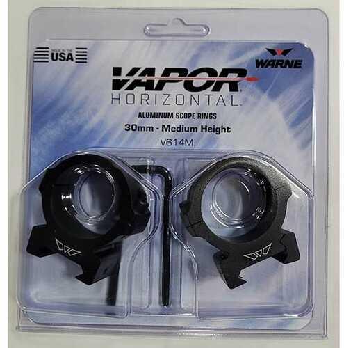 Warne Scope Mounts Vapor Horizontal 30MM Medium Matte Rings - Western Gun Store