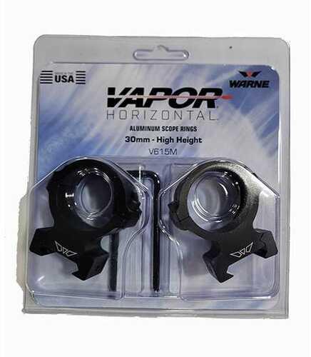 War Vapor Horizontal 30MM High Matte Rings - Western Gun Store