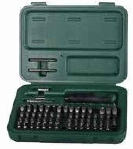 Weaver Multi- Bit Tool 77-Piece Set Hard Plastic Case ErgoFALSEmic Driver Handle Black/Green 849718
