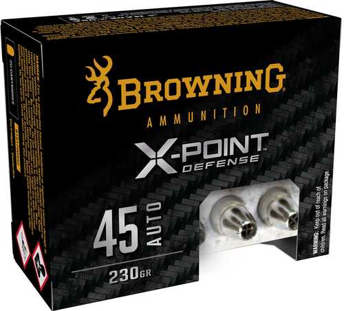Browning 45 Auto X-Point â€“ High-Performance Defense Rounds