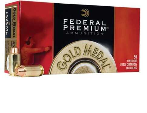 Federal 45 ACP 50 Rounds Ammunition â€“ 185 Grain Full Metal Jacket for Target Shooting