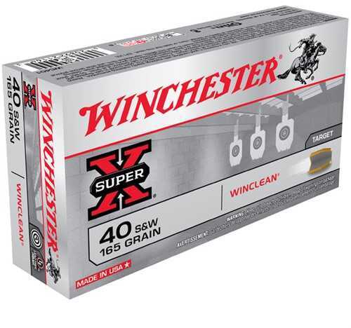 Winchester 40 S&W 165 Grain Soft Point Ammunition â€“ Lead-Free Indoor Shooting