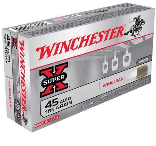 Winchester 45 ACP 50 Rounds Ammunition â€“ Lead-Free Indoor Range Shooting