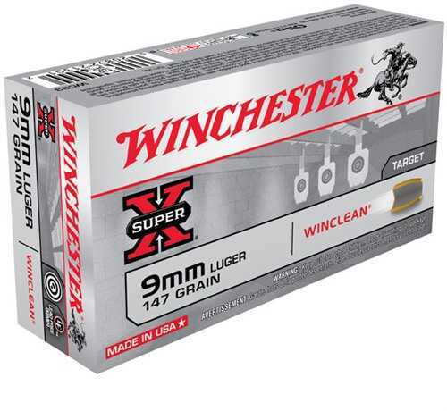 Winchester 9mm Luger 50 Rounds Ammunition â€“ Lead-Free Indoor Shooting