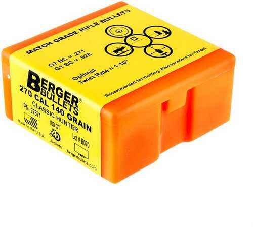 Classic Hunter 270 Caliber (0.277'') Boat Tail Bullets