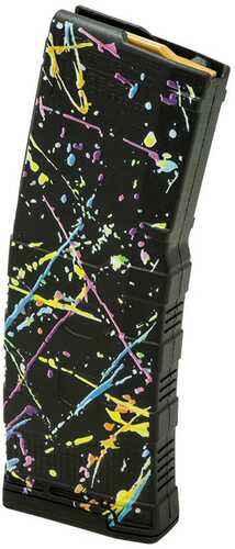 Amend2 556Mod3Neon30 Mod-3 30+1 5.56 Nato Fits AR-15 Neon Splatter Polymer
