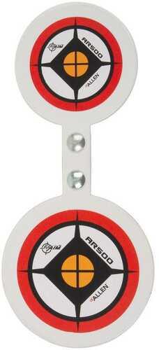 Allen EZ-Aim Hardrock AR500 Round Spinner Targets & Stand For Rimfire Rounds & Centerfire Pistols 7.375"W x 23"H White/R - Western Gun Store